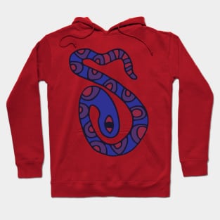 MYSTERIOUS SNAKE Spotted Purple Blue Red Reptile from my Cabinet of Curiosities - UnBlink Studio by Jackie Tahara Hoodie